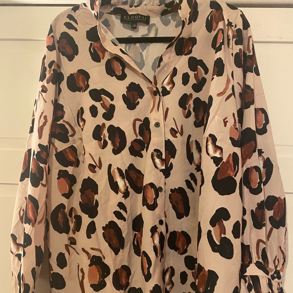 Eloquii Leopard Top